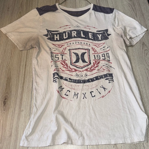 Hurley Other - Hurley white and Blue Short Sleeve Tee top shirt